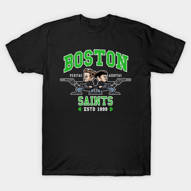 Boston Saints v2  (Collab with GoodIdeaRyan) T-Shirt by demonigote